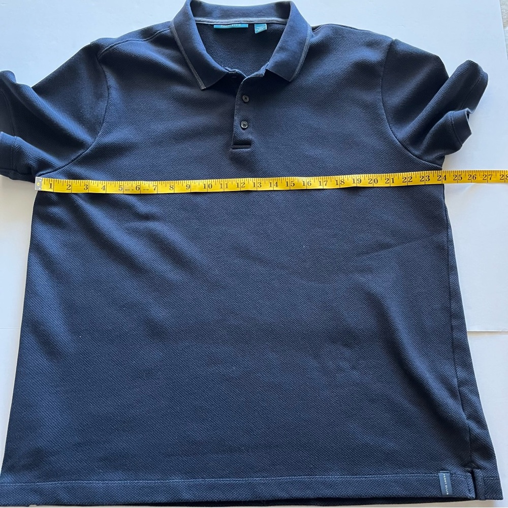 Perry Ellis Navy Blue Polo Short Sleeve Stretch Knit Collared Shirt Size XXL. - Picture 7 of 9